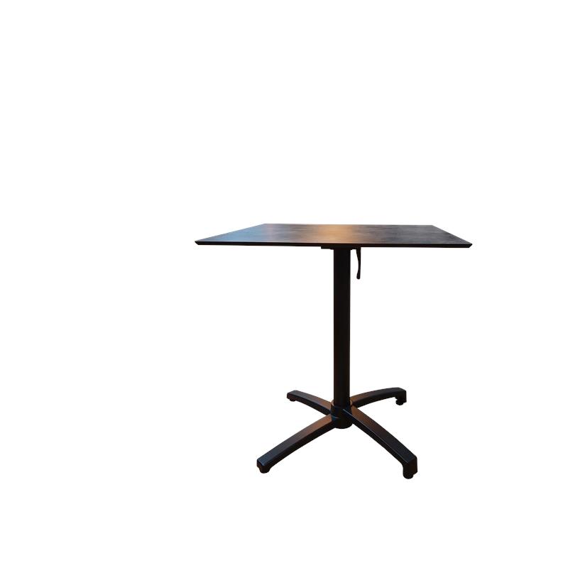 Table de terrasse pivotante METALICA 70x70cm HPL