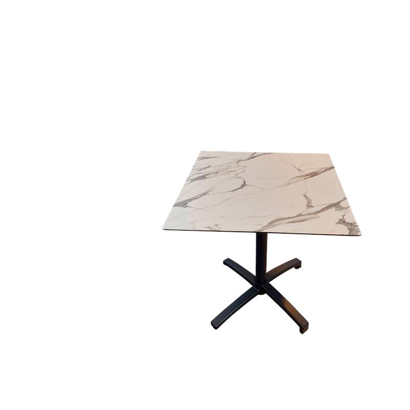 Panama 9 – Table extérieur pliante avec plateau compact HPL marbré