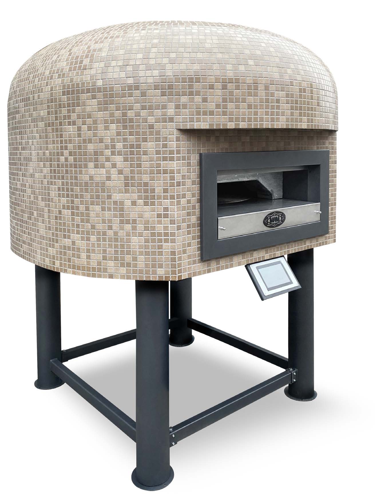 Four électrique rotatif pizza MAM 490° : four professionnel à sole rotative Ø115 cm, conçu pour une cuisson homogène et rapide.