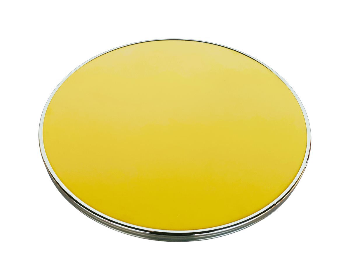 Table bistrot pivotante jaune SUNNY D60CM