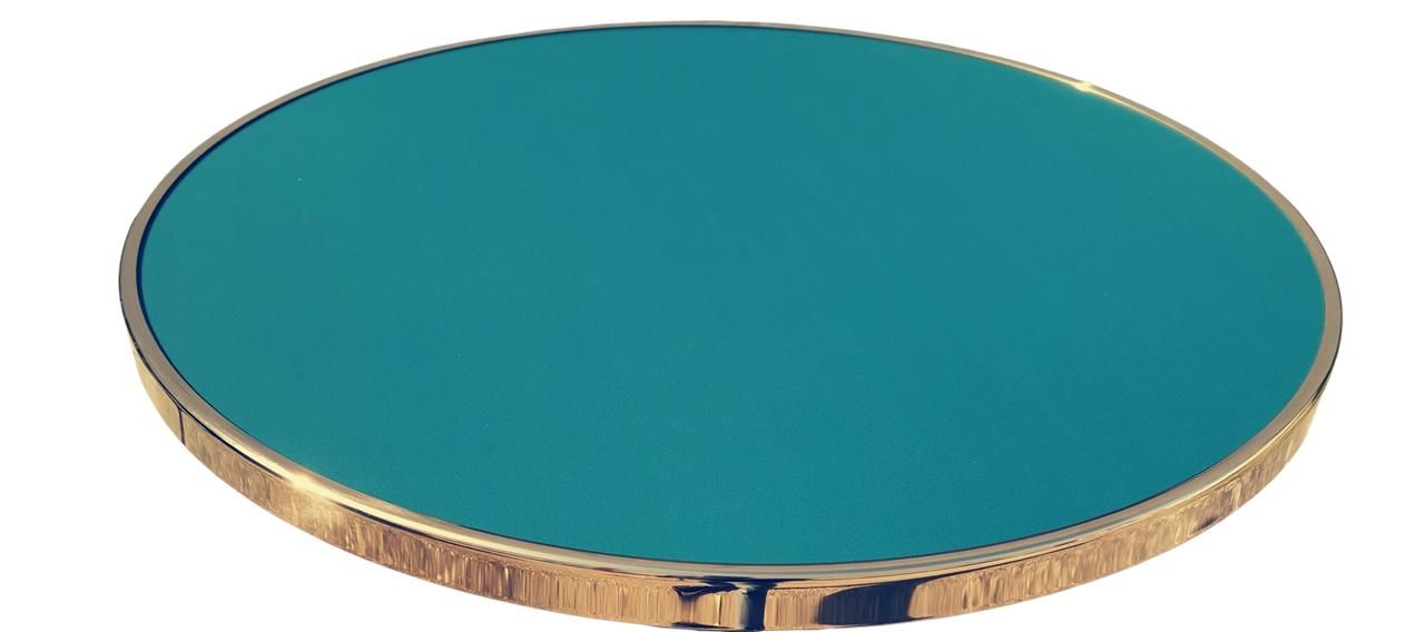 Plateau de table bistrot extérieur vert sapin NATURA D60cm