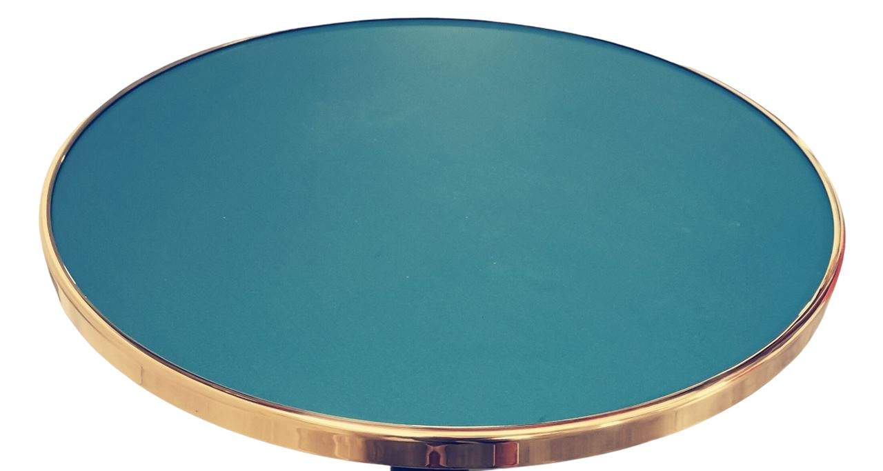 Plateau de table bistrot extérieur vert sapin NATURA D60cm
