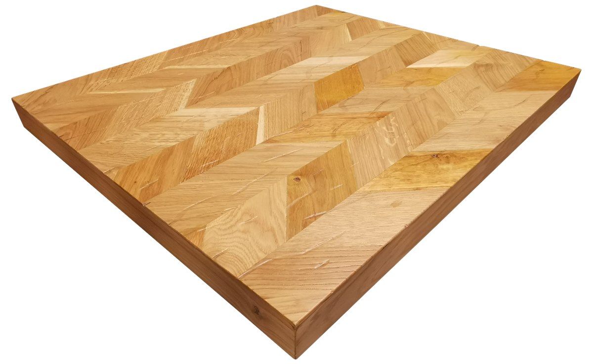 Plateau de table en bois de chêne Antica 60x70cm