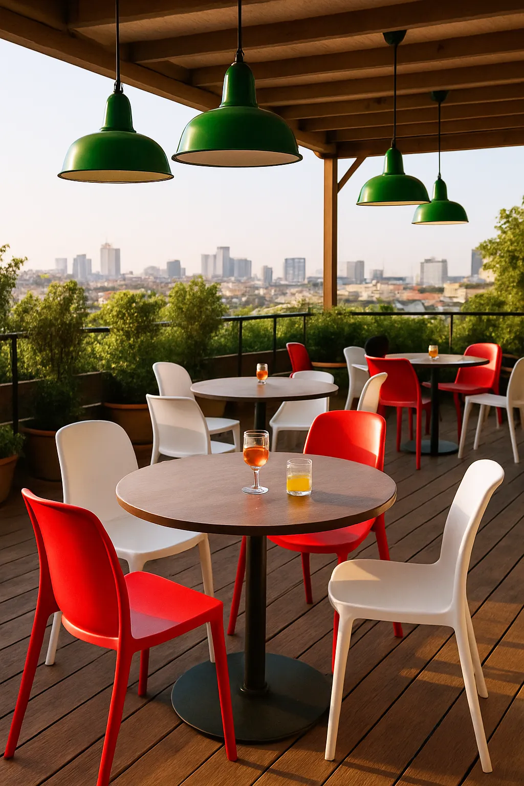 Table bistrot extérieur